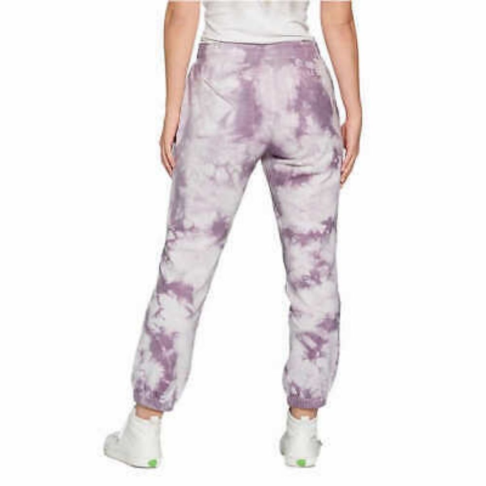 Mauby Womens Tie Dye Jogger Sweatpant, Purple Tie Dye - Picture 3 of 3